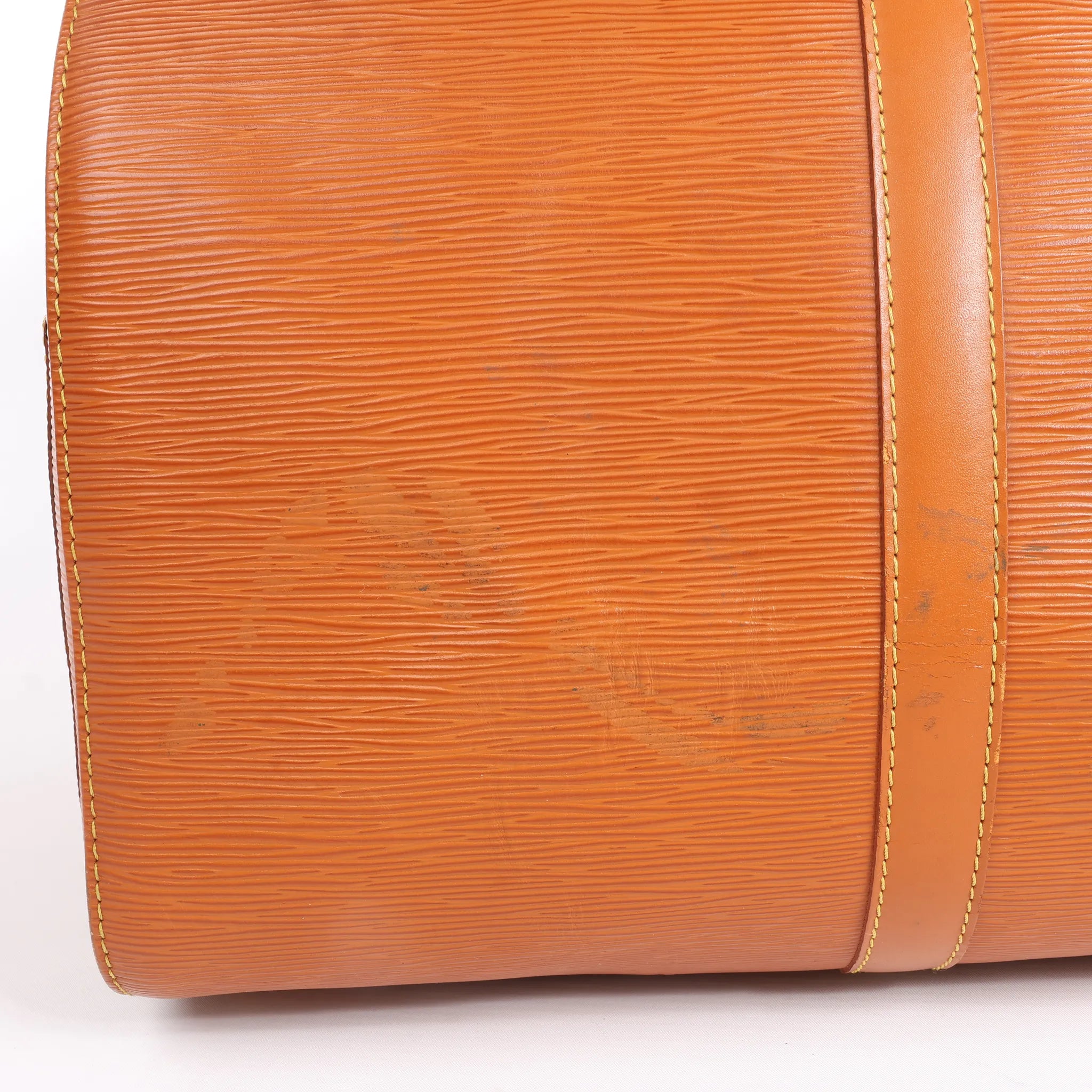 Louis Vuitton Epi Leather Keepall 45 Travel Bag in Brown M42978