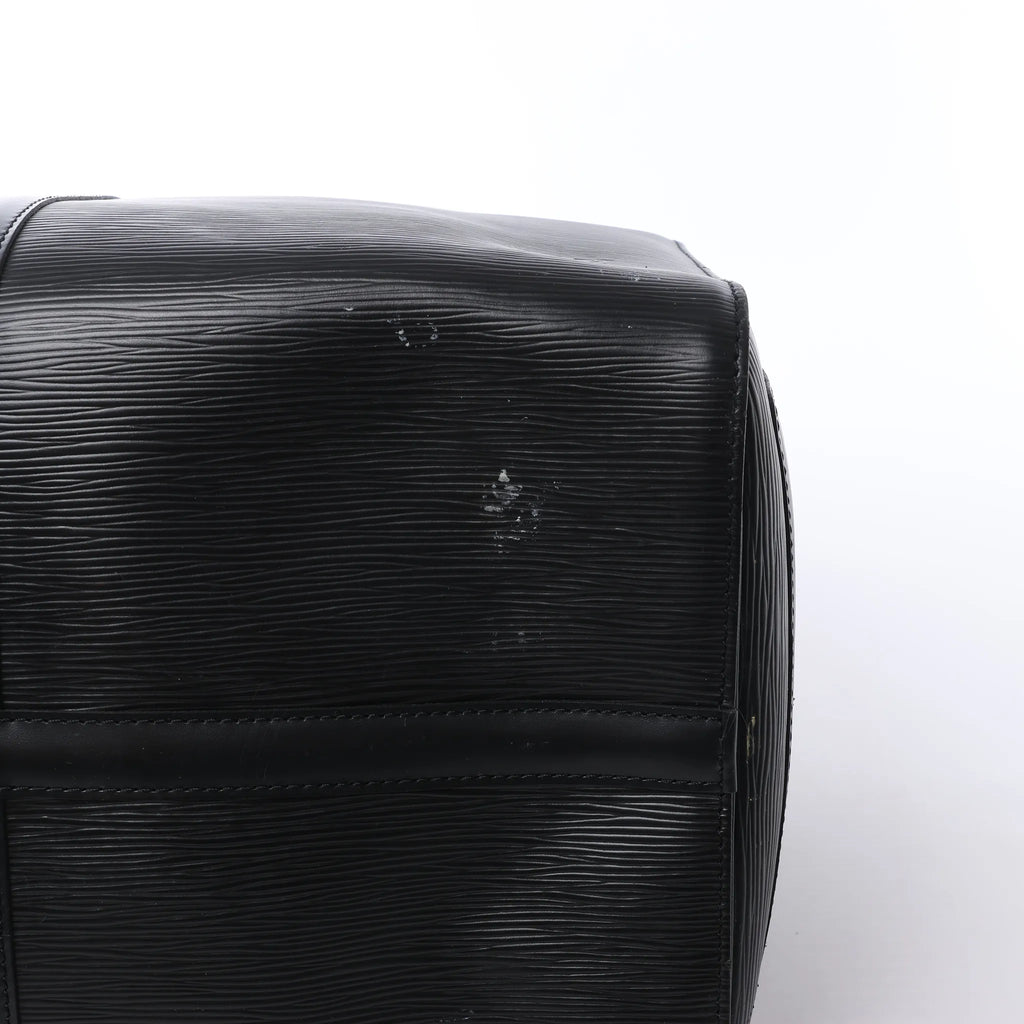 Louis Vuitton Keepall 50 Epi Leather Travel Bag in Black M42962