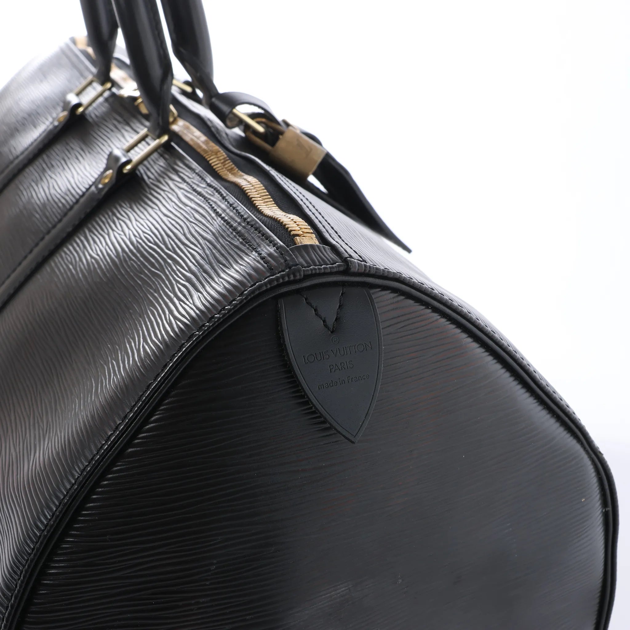 Louis Vuitton Keepall 50 Epi Leather Travel Bag in Black M42962