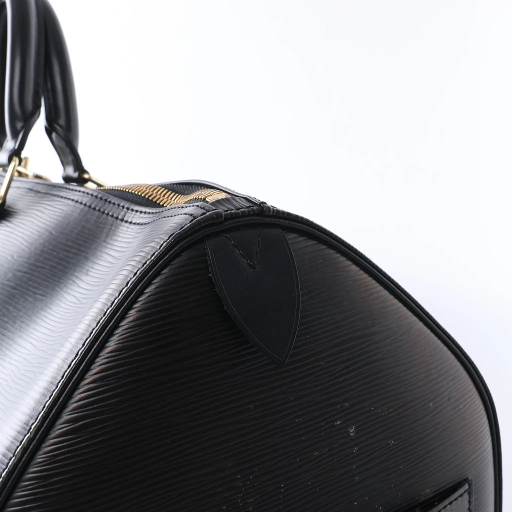 Louis Vuitton Keepall 50 Epi Leather Travel Bag in Black M42962