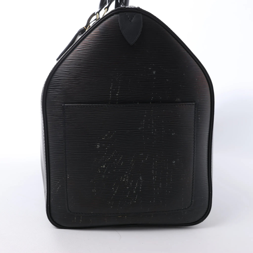 Louis Vuitton Keepall 50 Epi Leather Travel Bag in Black M42962