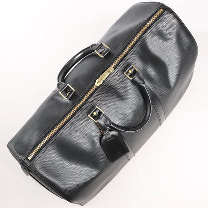 Louis Vuitton Epi Leather Keepall 50 Travel Bag in Black M42962