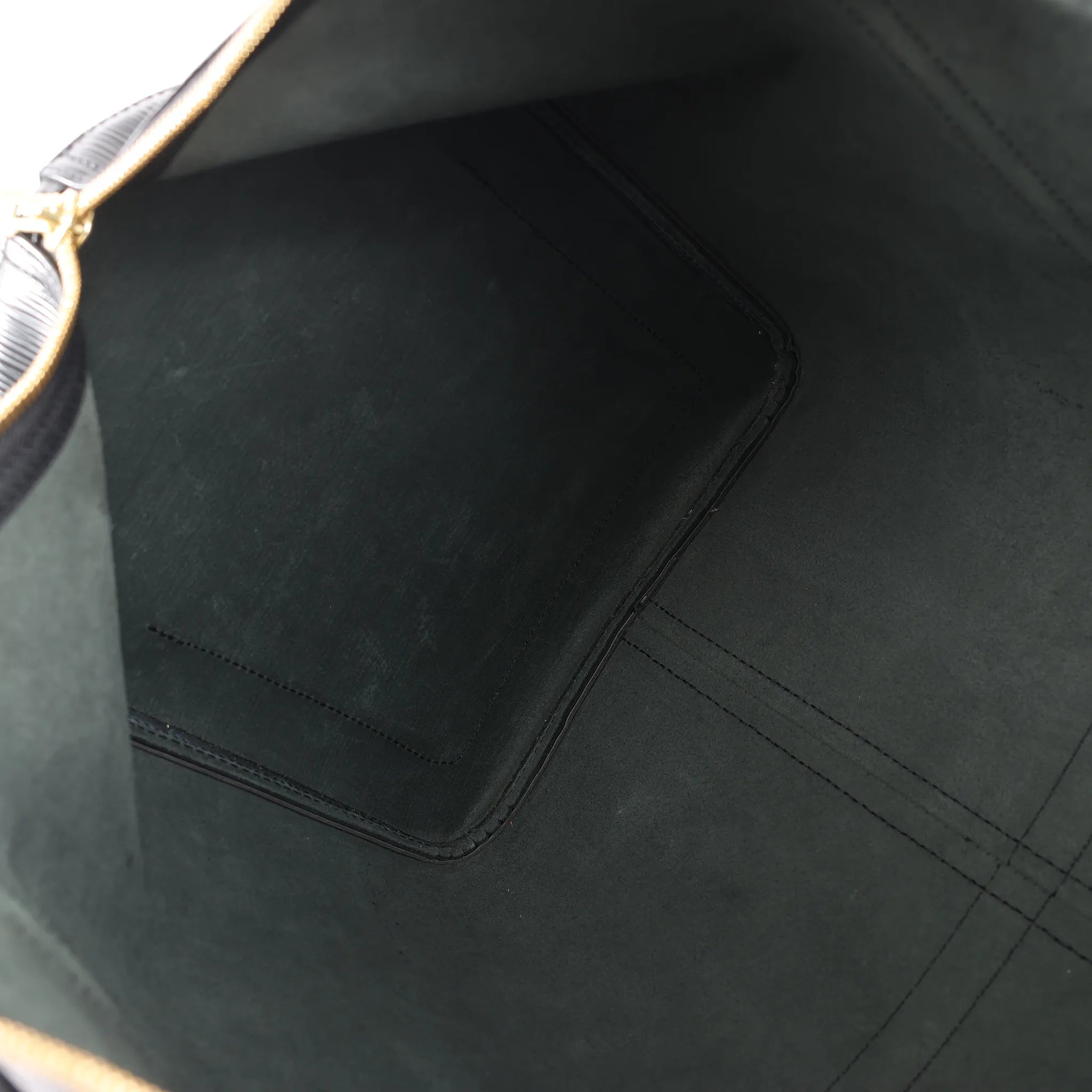 Louis Vuitton Epi Leather Keepall 50 Travel Bag in Black M42962