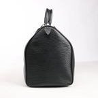 Louis Vuitton Epi Leather Keepall 50 Travel Bag in Black M42962
