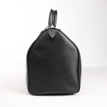 Louis Vuitton Epi Leather Keepall 50 Travel Bag in Black M42962