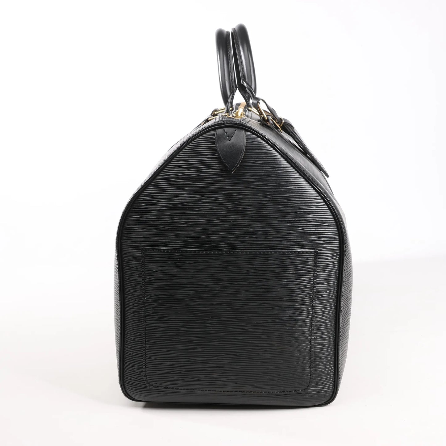Louis Vuitton Epi Leather Keepall 50 Travel Bag in Black M42962