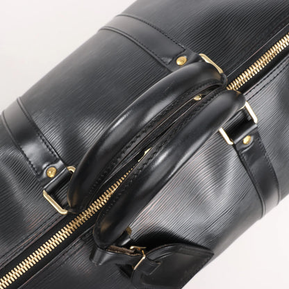 Louis Vuitton Epi Leather Keepall 50 Travel Bag in Black M42962