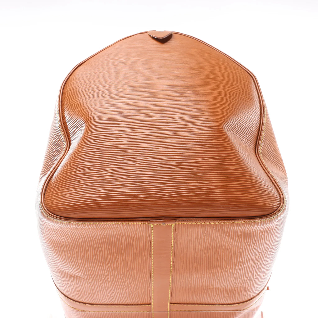 Louis Vuitton Keepall 50 Epi Leather Travel Bag in Brown M42968