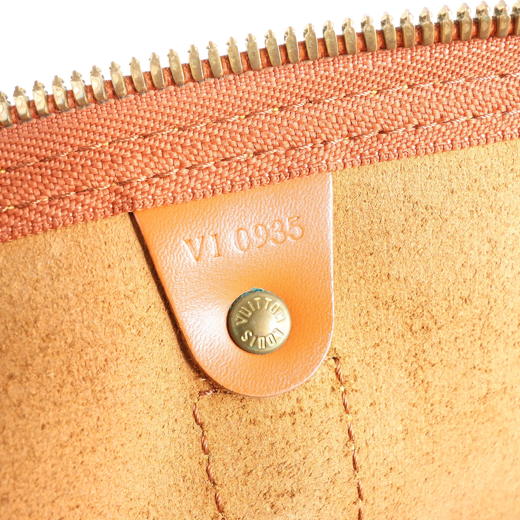 Louis Vuitton Keepall 50 Epi Leather Travel Bag in Brown M42968