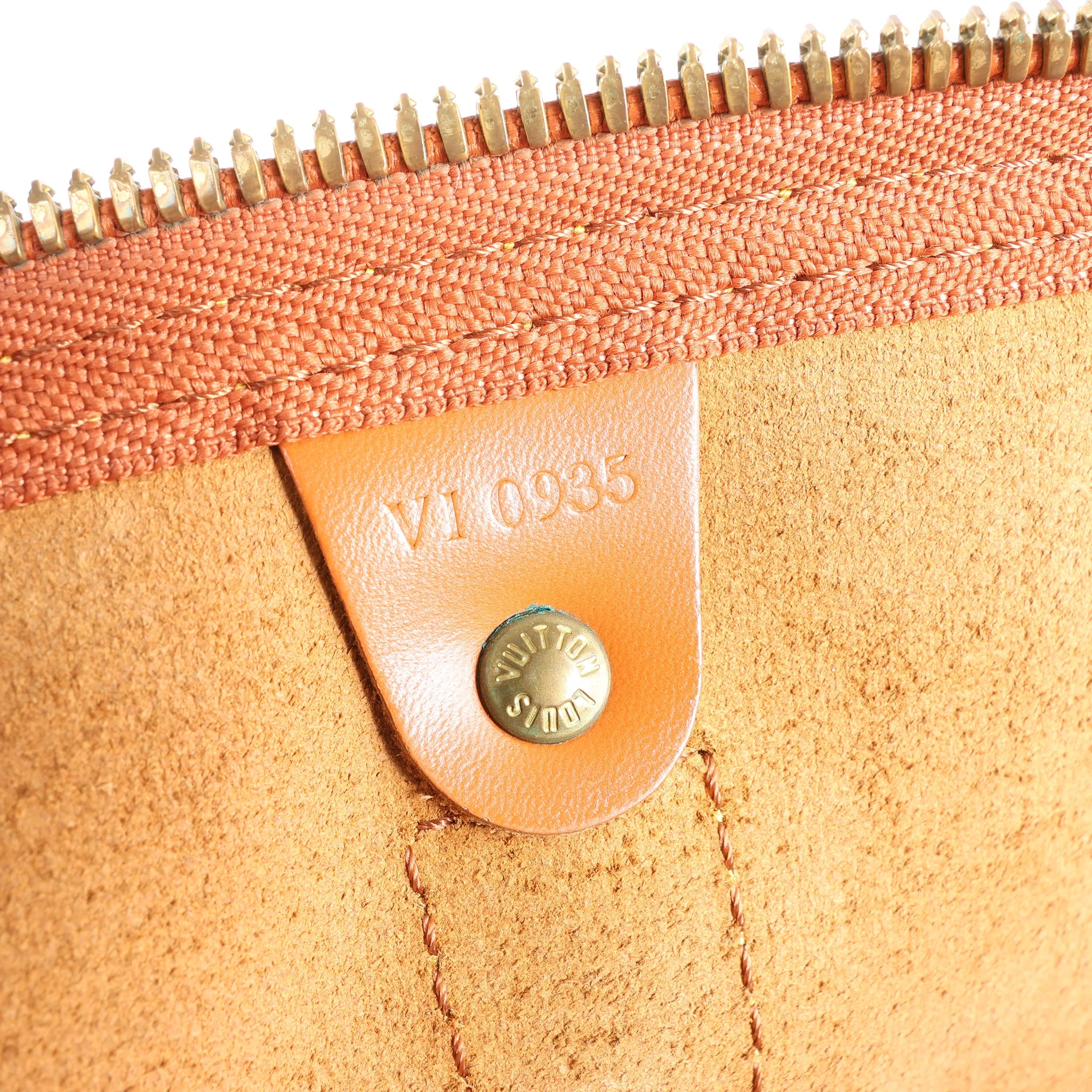 Louis Vuitton Keepall 50 Epi Leather Travel Bag in Brown M42968