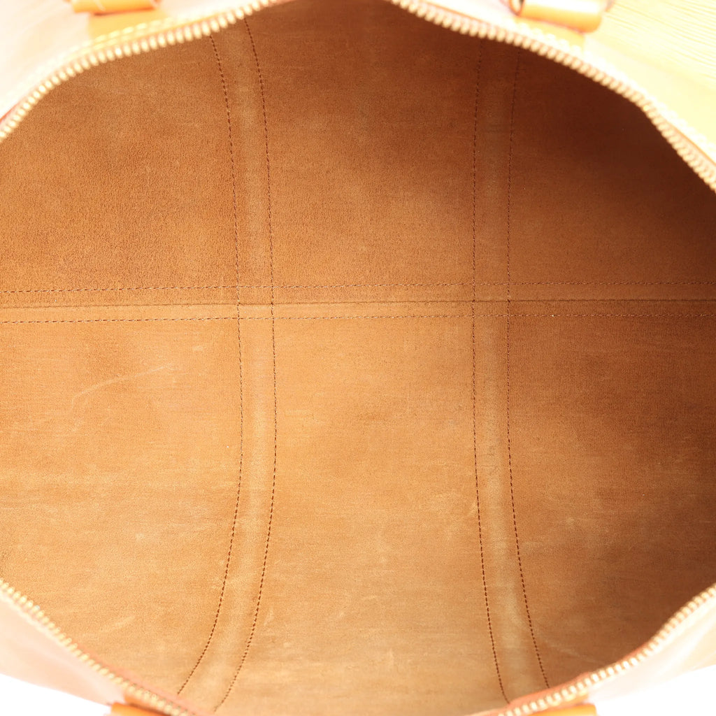 Louis Vuitton Keepall 50 Epi Leather Travel Bag in Brown M42968