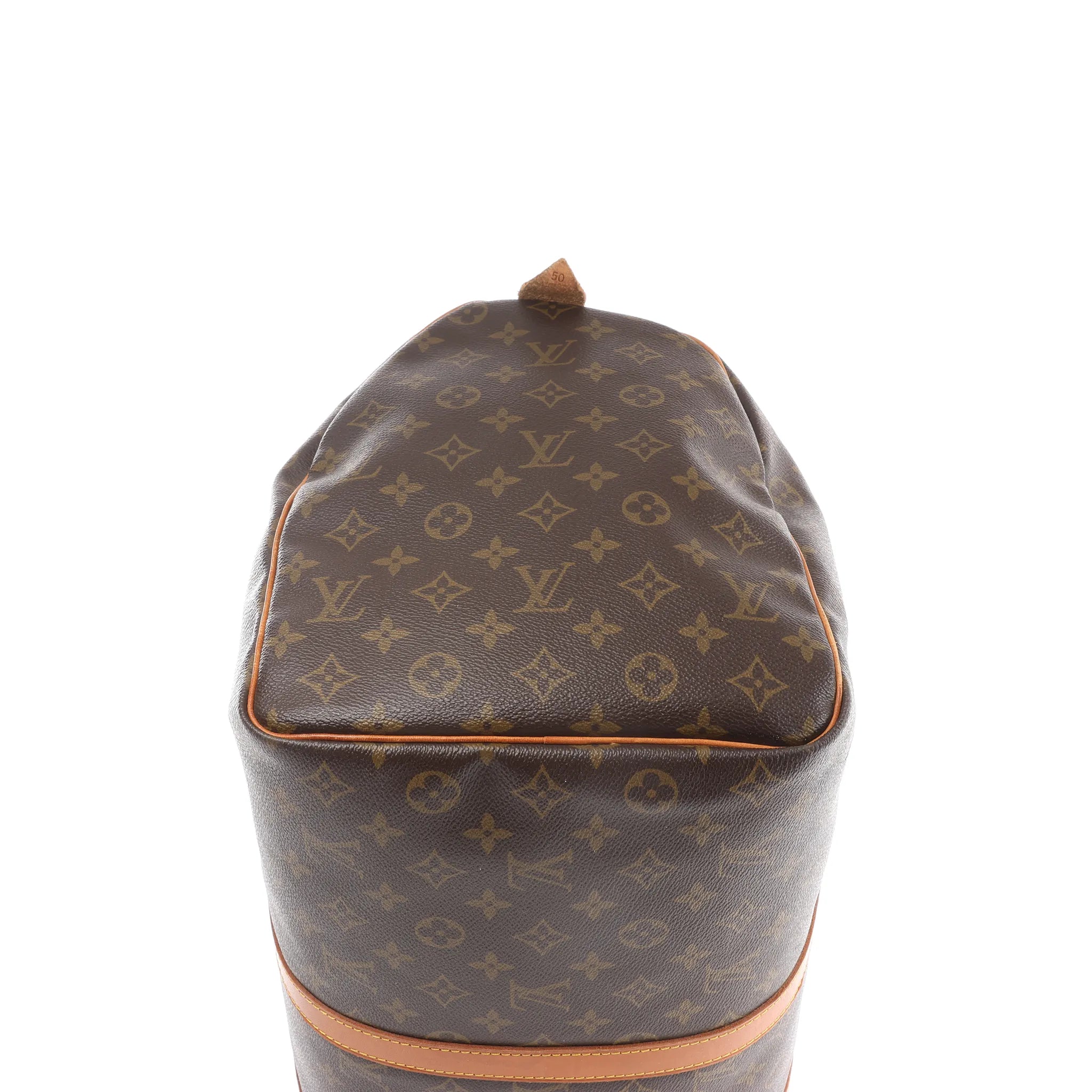 Louis Vuitton Keepall 50 Monogram Canvas Travel Bag in Brown M41426