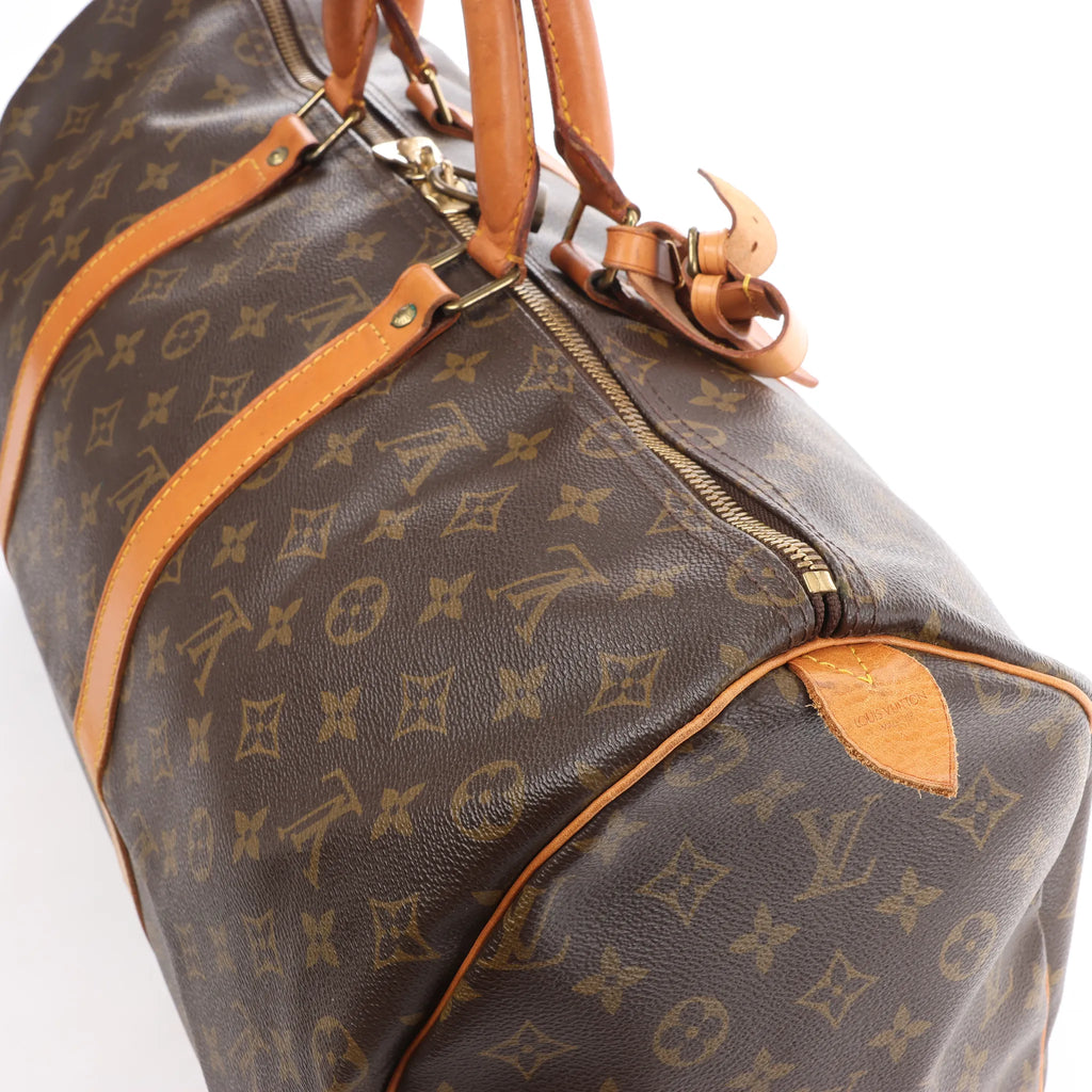 Louis Vuitton Keepall 50 Monogram Canvas Travel Bag in Brown M41426
