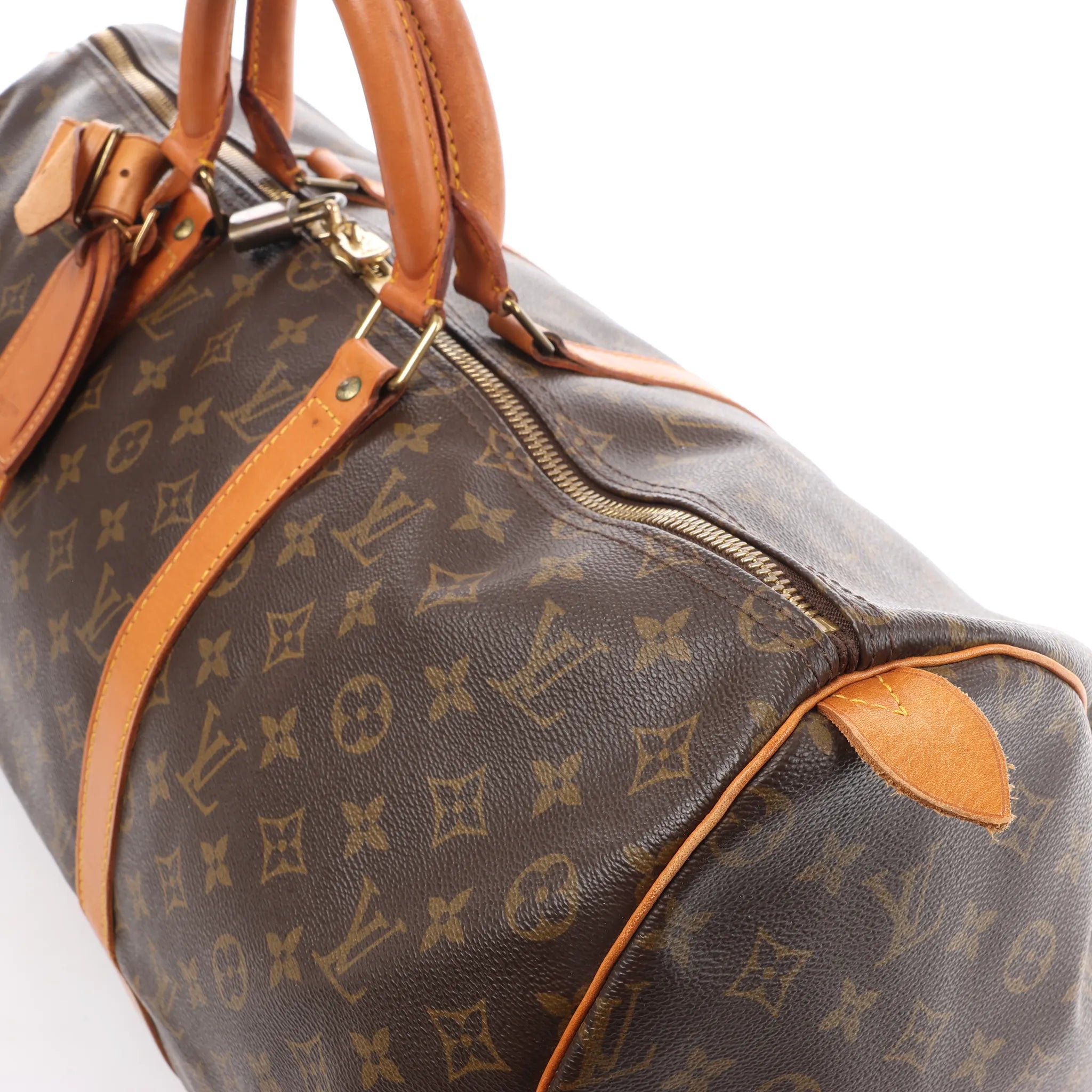 Louis Vuitton Keepall 50 Monogram Canvas Travel Bag in Brown M41426