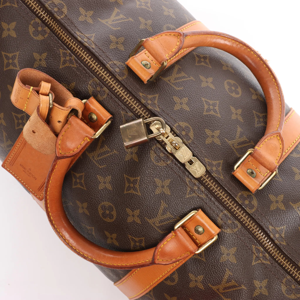 Louis Vuitton Keepall 50 Monogram Canvas Travel Bag in Brown M41426