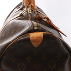 Bolsa de viaje Louis Vuitton Keepall 50 Monogram de lona en marrón M41426
