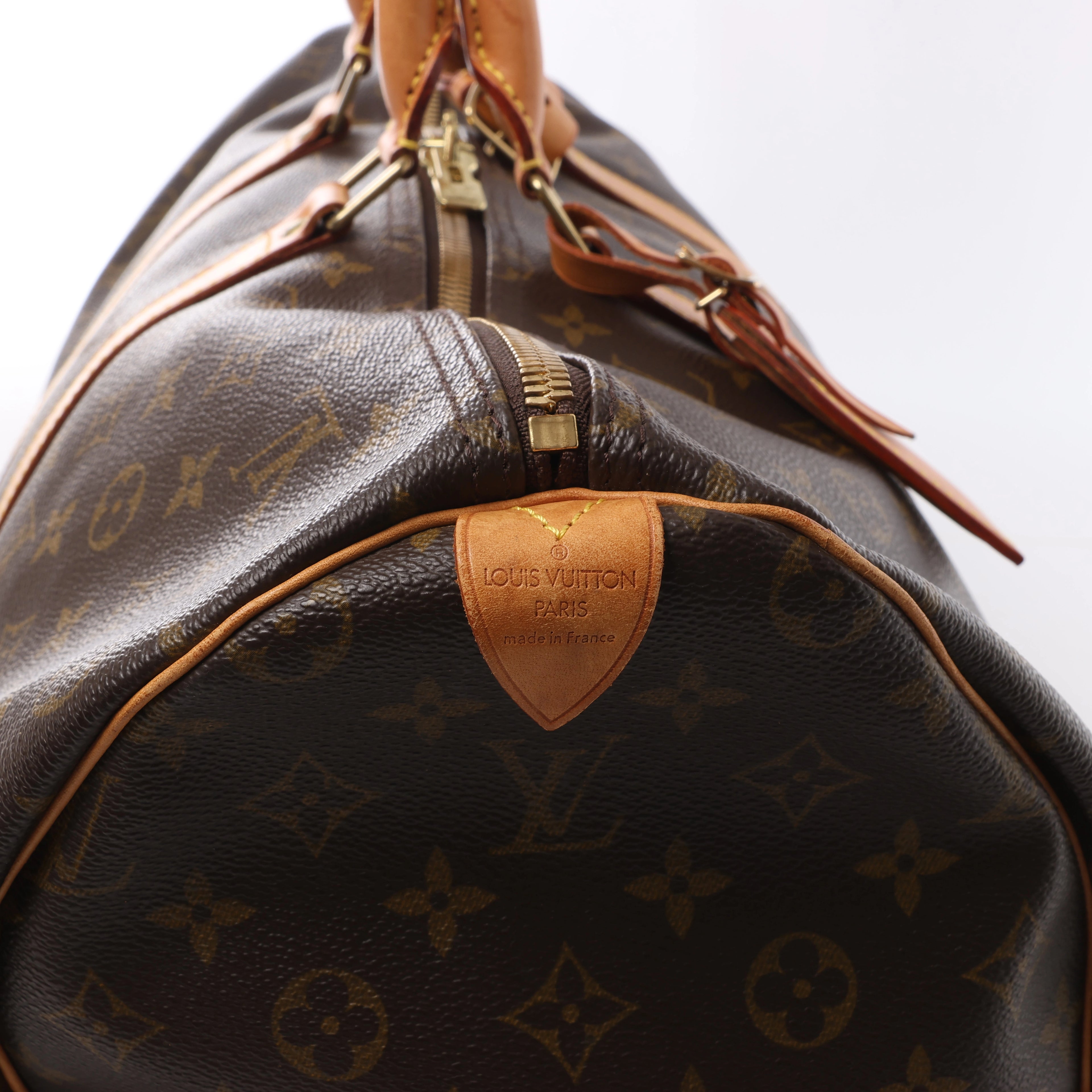 Bolsa de viaje Louis Vuitton Keepall 50 Monogram de lona en marrón M41426