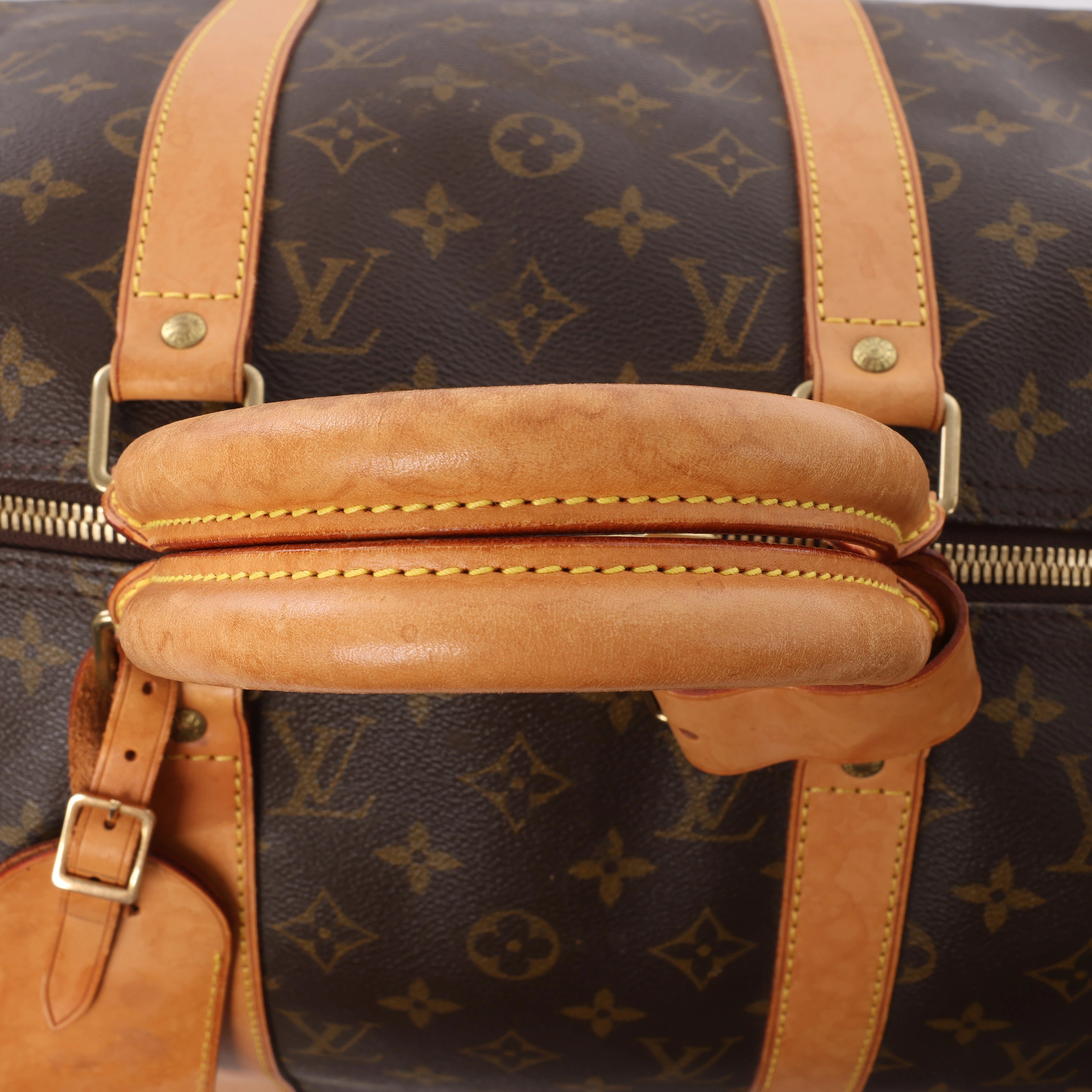 Bolsa de viaje Louis Vuitton Keepall 50 Monogram de lona en marrón M41426