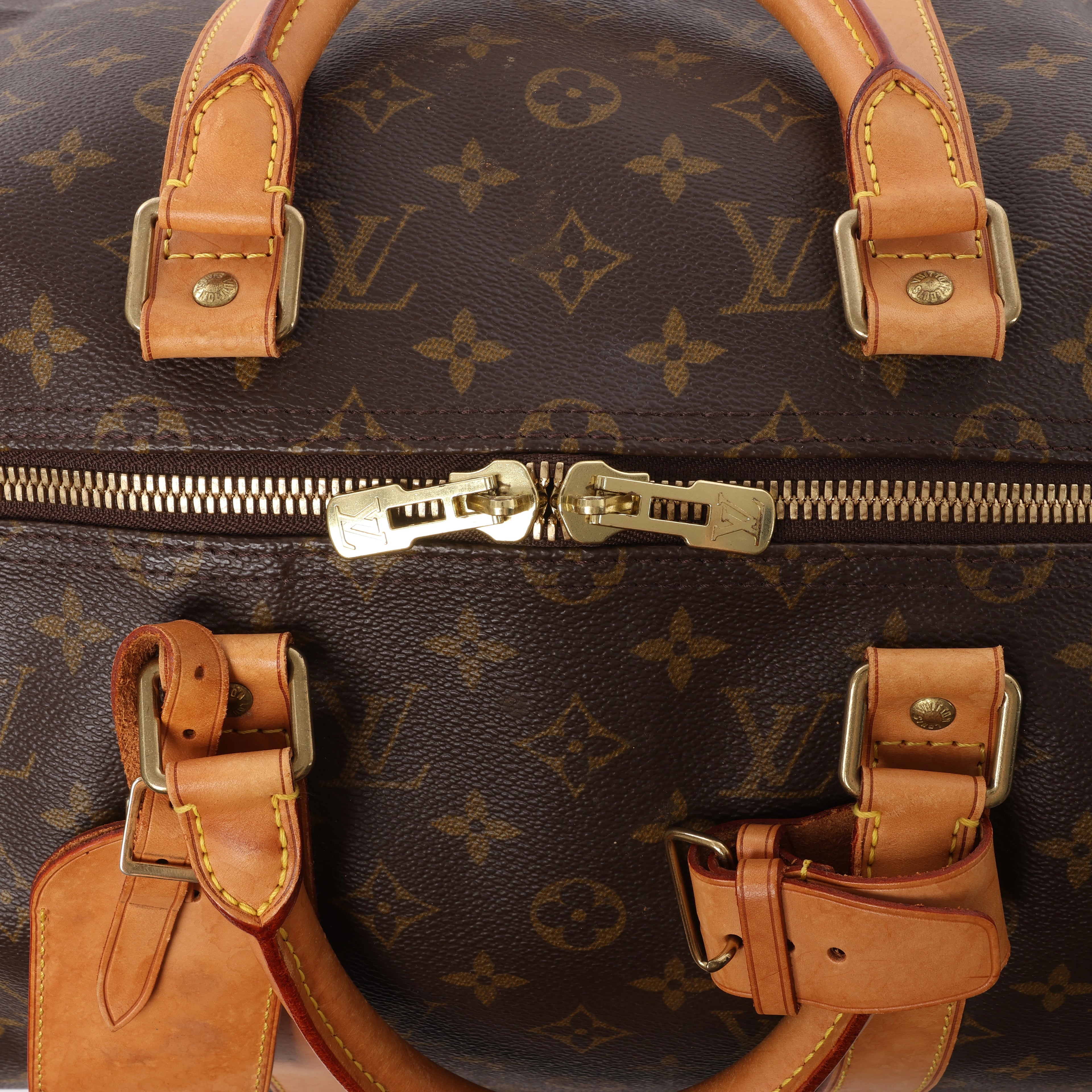 Bolsa de viaje Louis Vuitton Keepall 50 Monogram de lona en marrón M41426