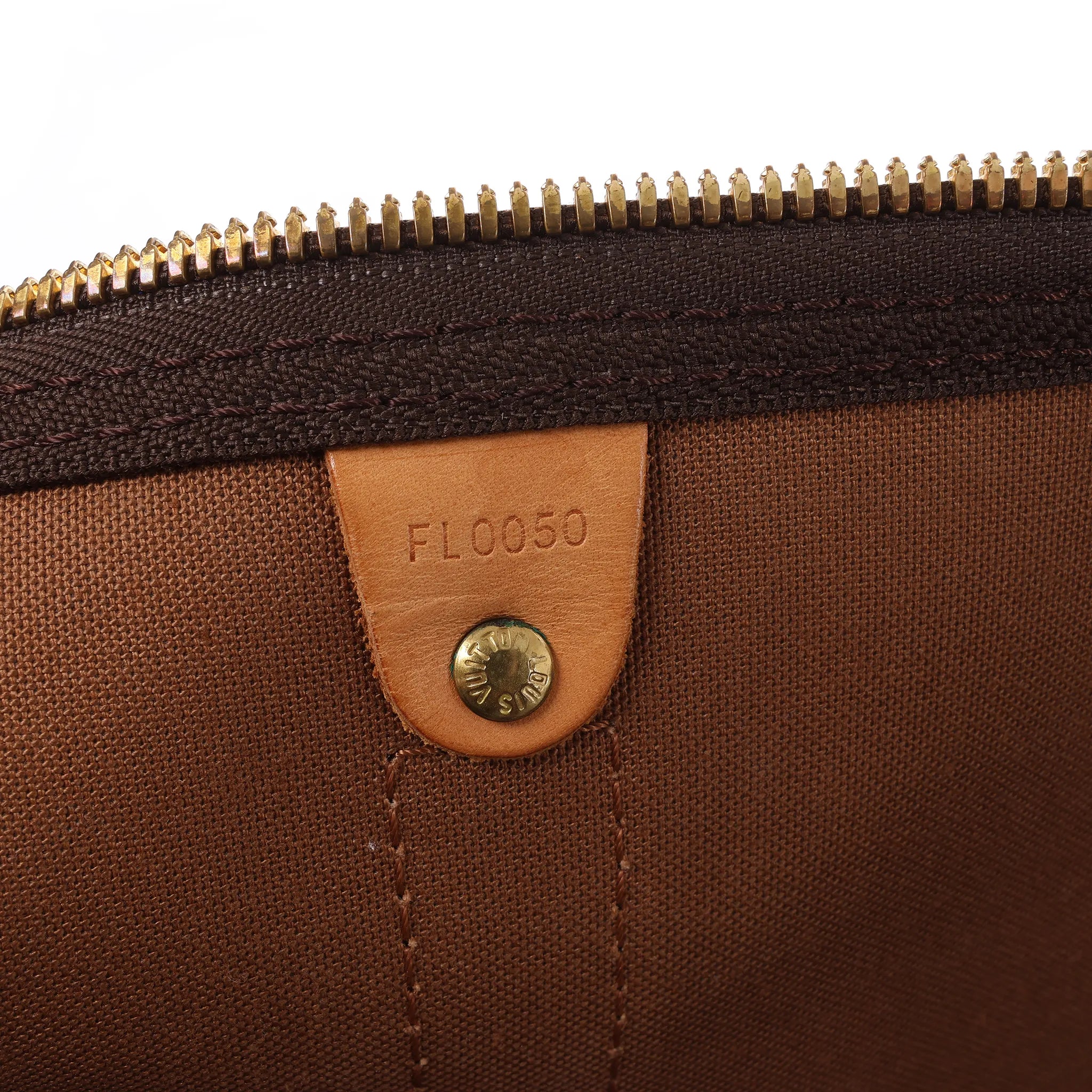Louis Vuitton Keepall 50 Monogram Canvas Travel Bag in Brown M41426