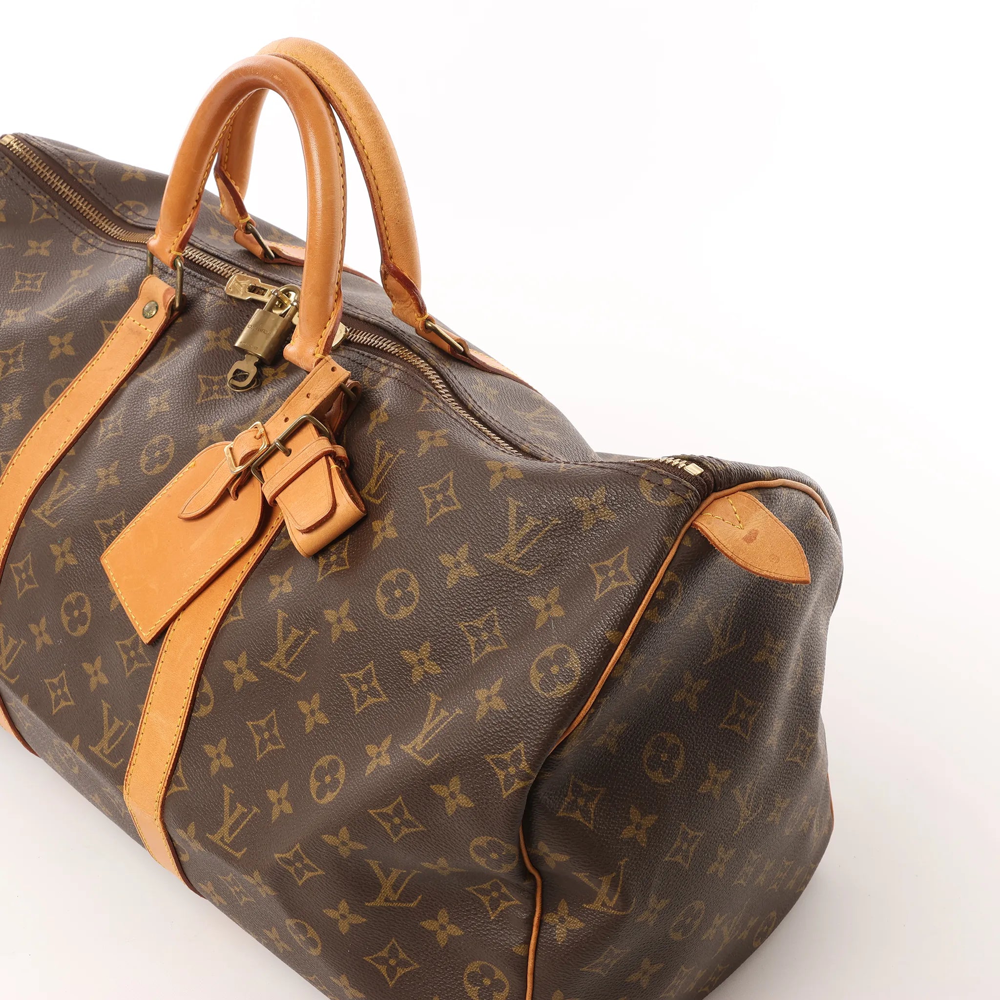 Louis Vuitton Keepall 50 Monogram Canvas Travel Bag in Brown M41426
