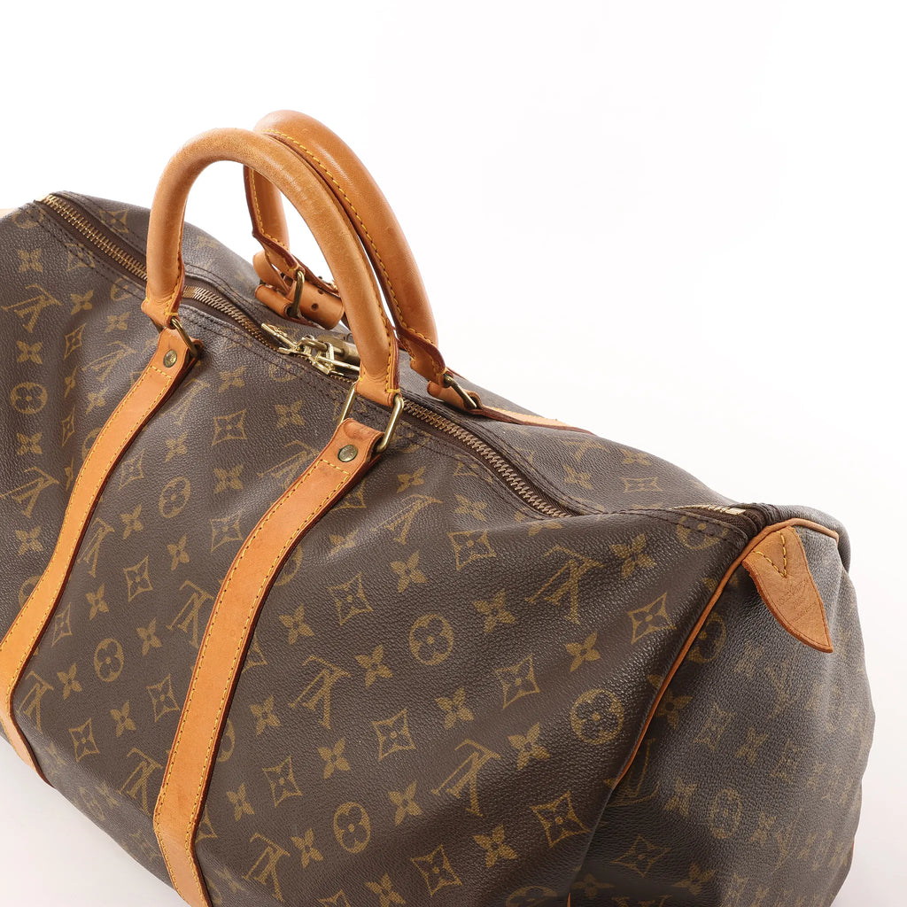 Louis Vuitton Keepall 50 Monogram Canvas Travel Bag in Brown M41426