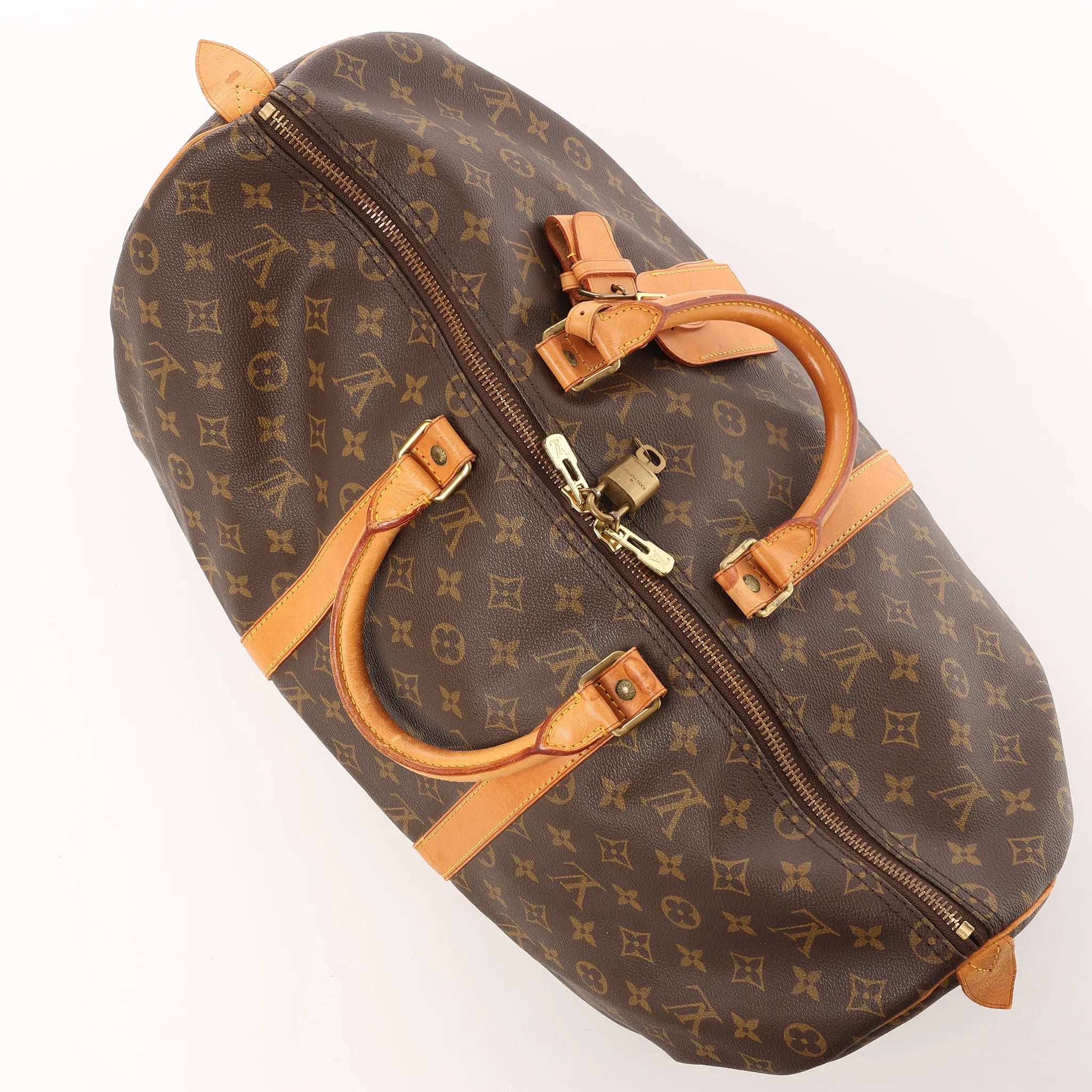 Louis Vuitton Keepall 50 Monogram Canvas Travel Bag in Brown M41426