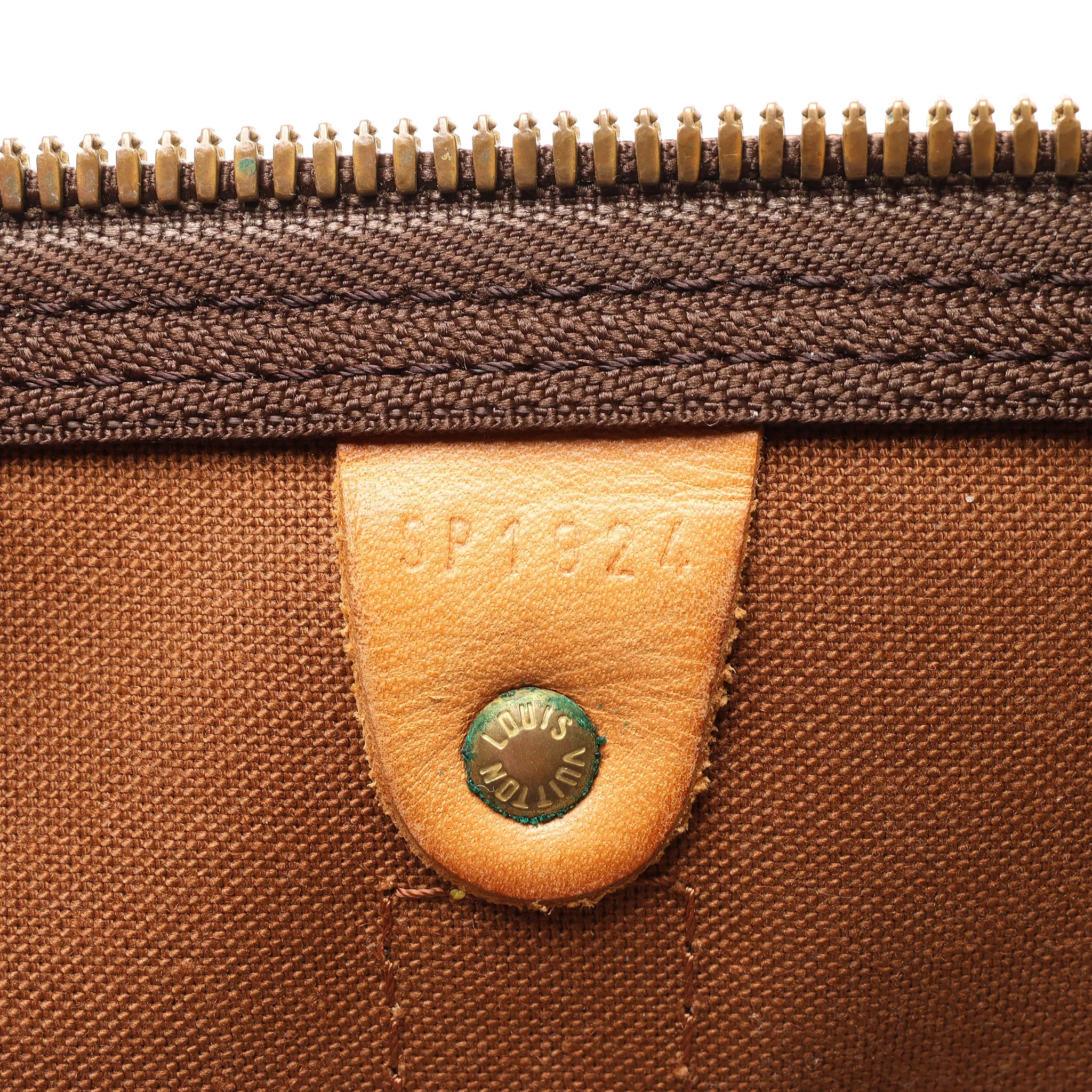 Louis Vuitton Keepall 50 Monogram Canvas Travel Bag in Brown M41426