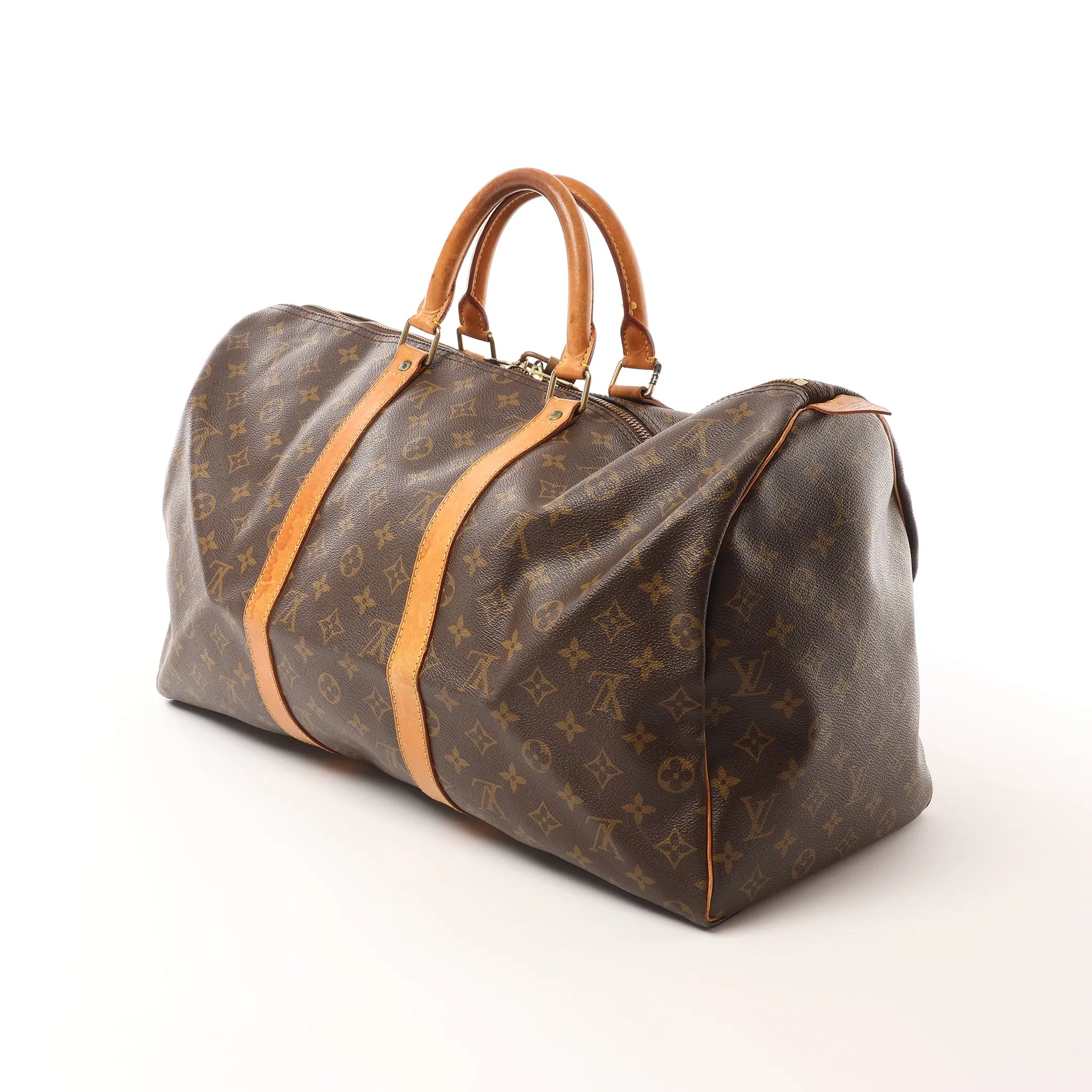 Louis Vuitton Keepall 50 Monogram Canvas Travel Bag in Brown M41426