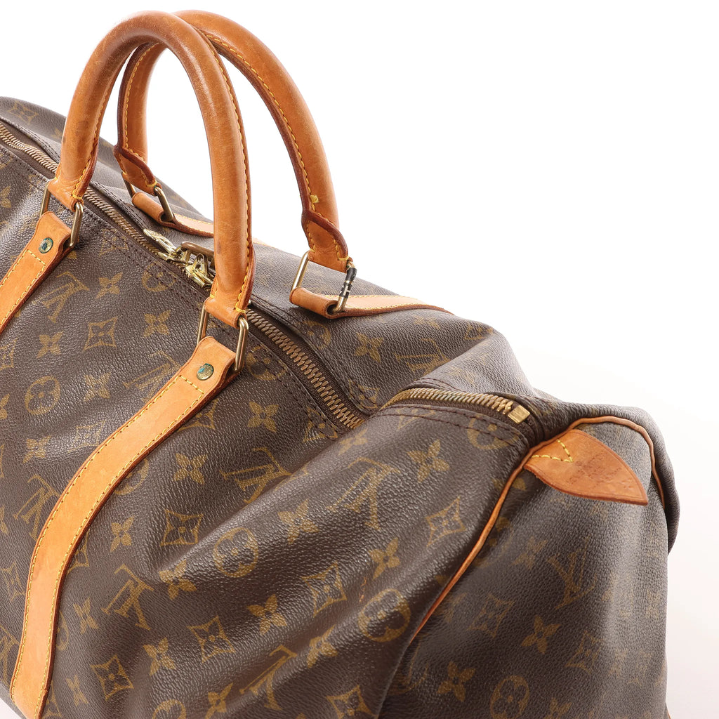 Louis Vuitton Keepall 50 Monogram Canvas Travel Bag in Brown M41426