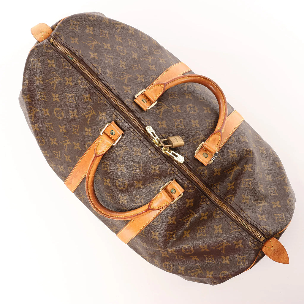 Louis Vuitton Keepall 50 Monogram Canvas Travel Bag in Brown M41426
