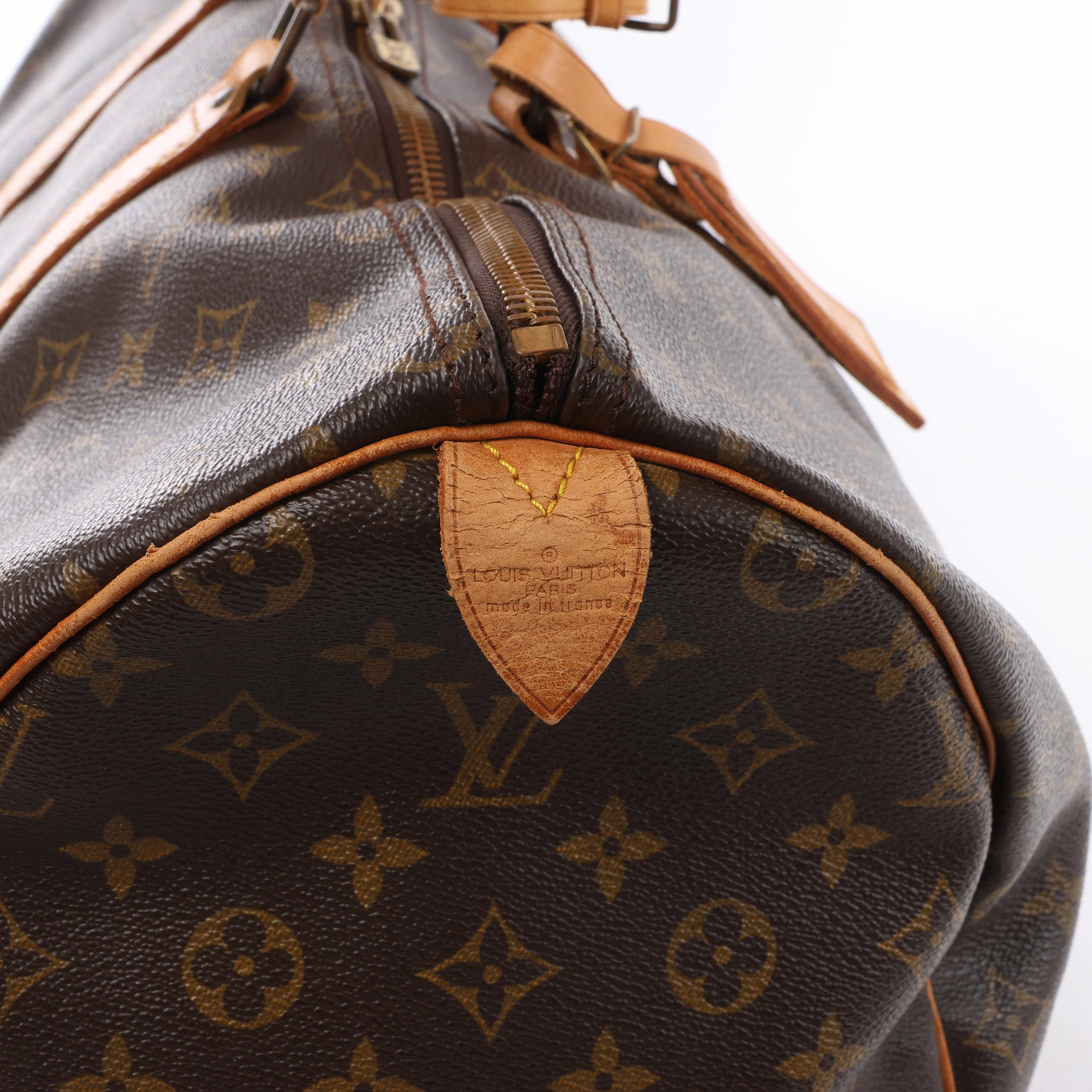 Bolsa de viaje Louis Vuitton Keepall 50 Monogram de lona en marrón M41426