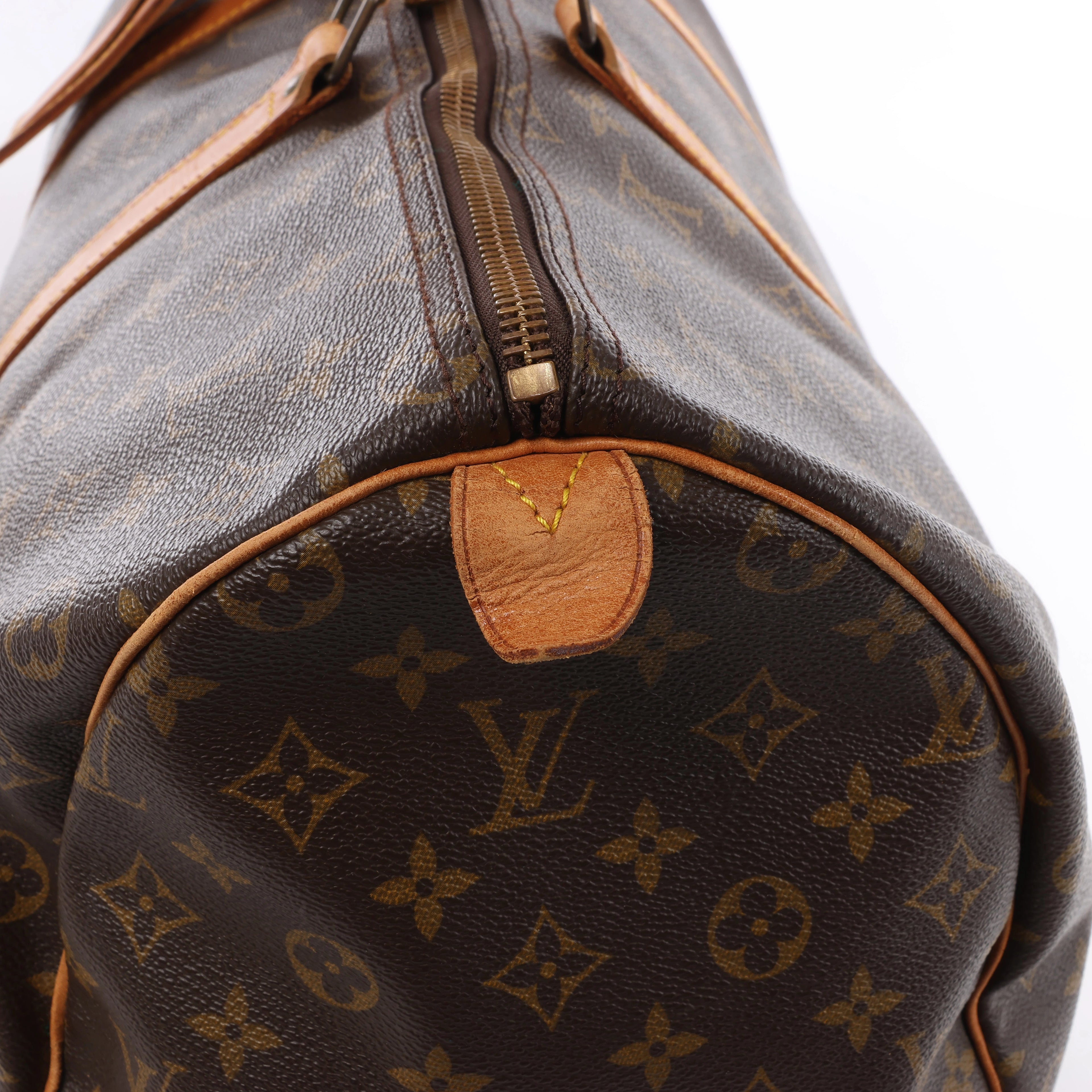 Bolsa de viaje Louis Vuitton Keepall 50 Monogram de lona en marrón M41426