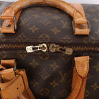 Bolsa de viaje Louis Vuitton Keepall 50 Monogram de lona en marrón M41426