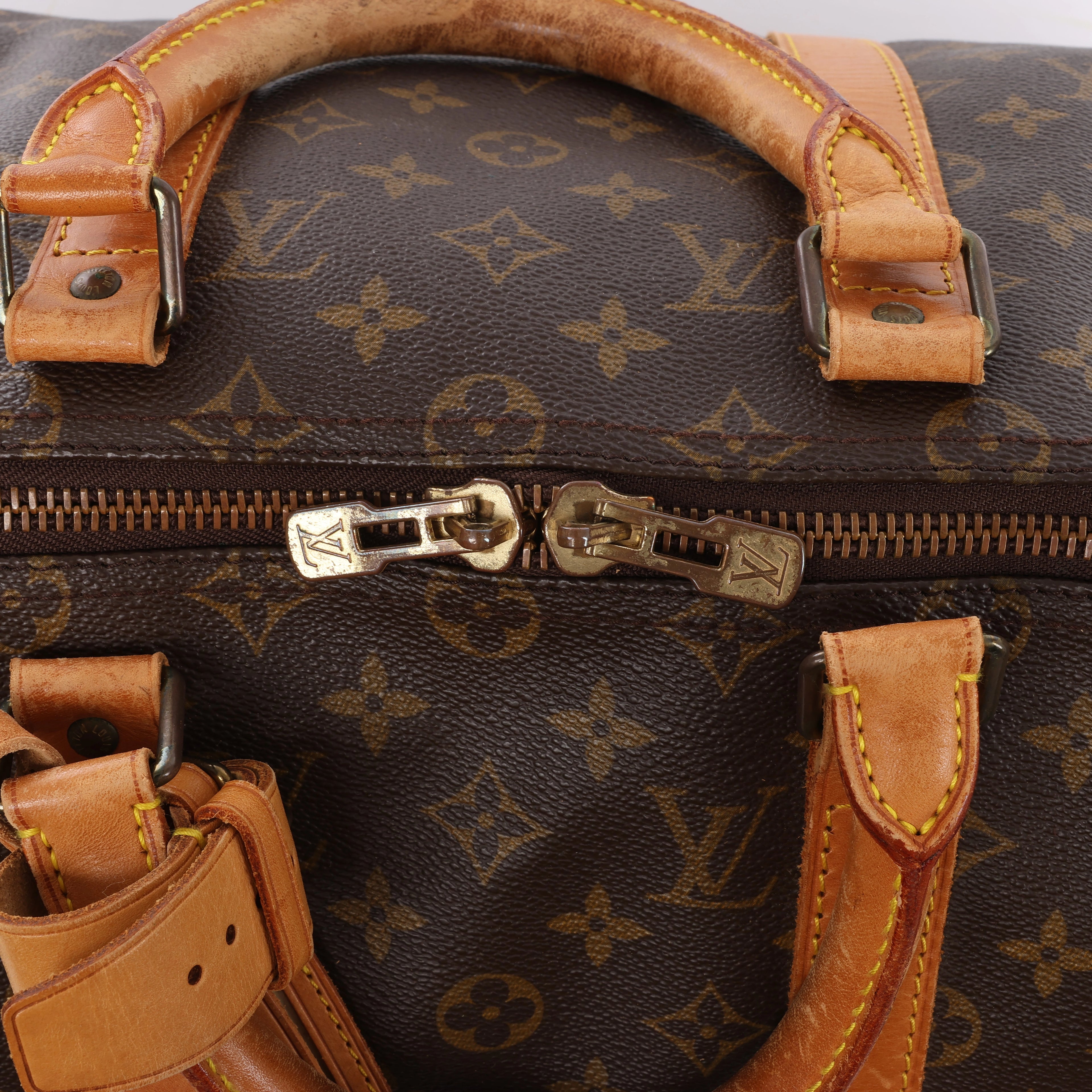 Bolsa de viaje Louis Vuitton Keepall 50 Monogram de lona en marrón M41426