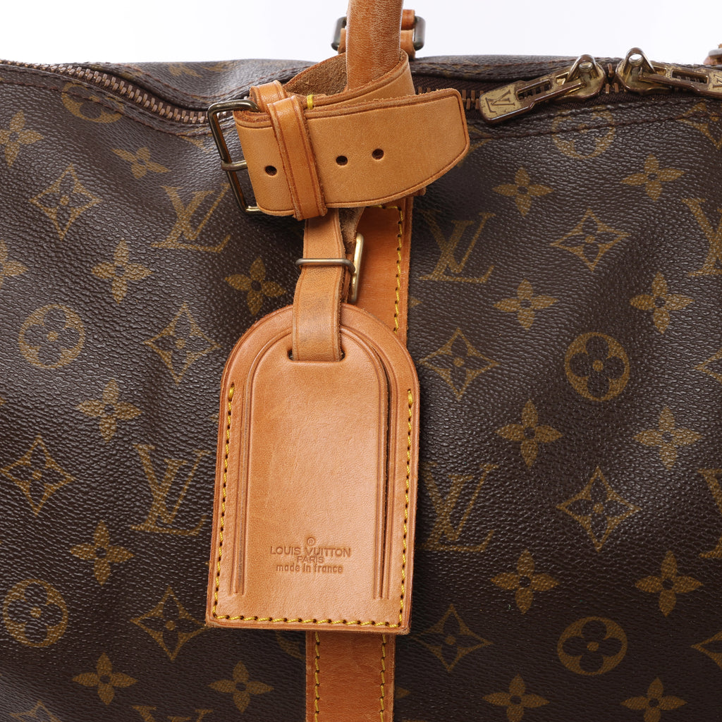 Bolsa de viaje Louis Vuitton Keepall 50 Monogram de lona en marrón M41426