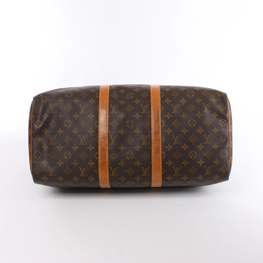 Bolsa de viaje Louis Vuitton Keepall 50 Monogram de lona en marrón M41426