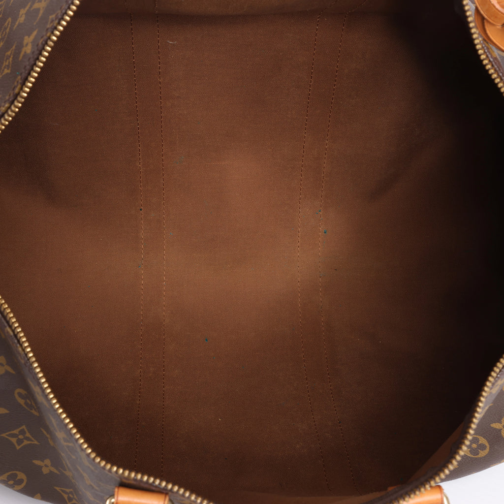 Bolso de viaje Louis Vuitton Keepall Bandoulière 50 Monogram Canvas en marrón M41416