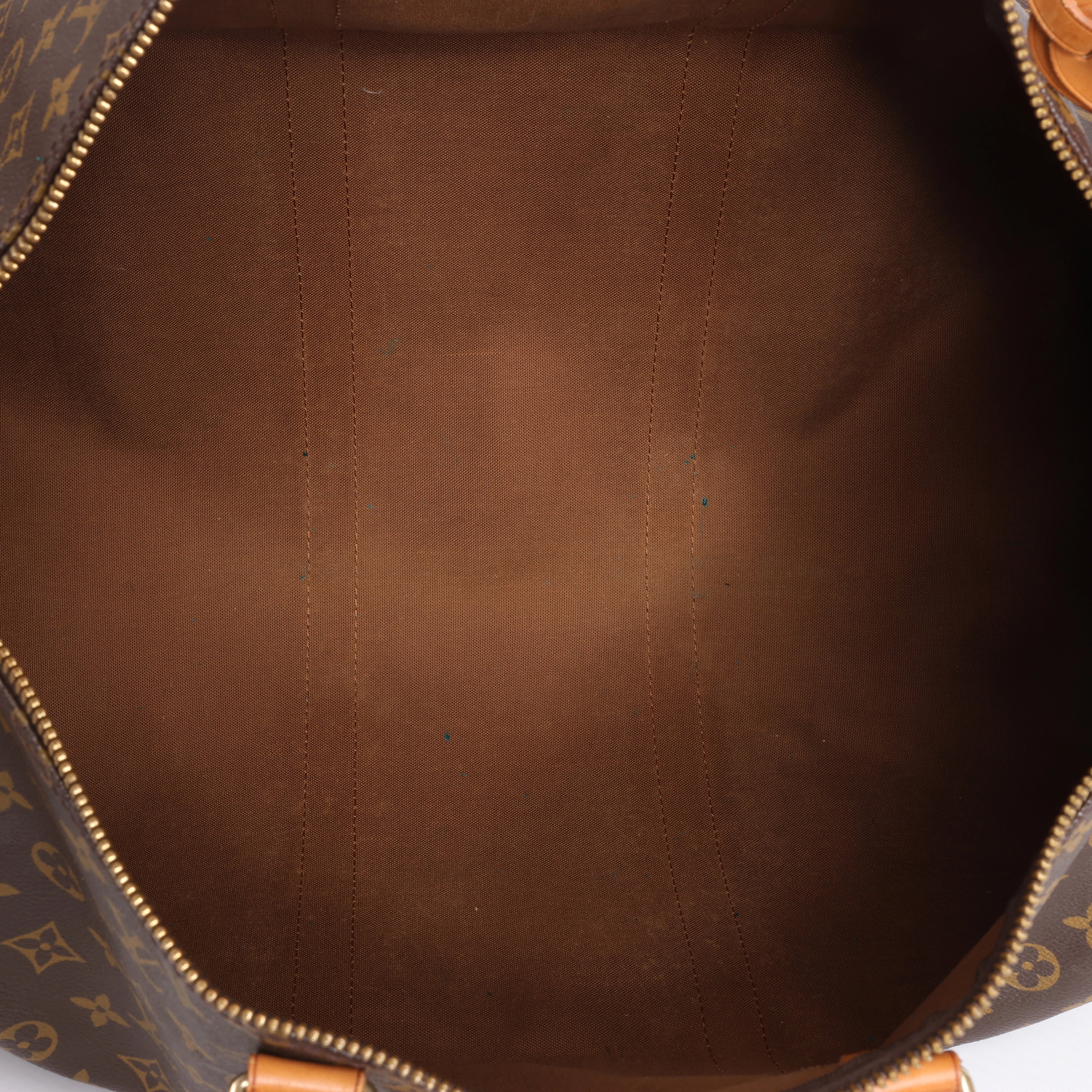 Bolso de viaje Louis Vuitton Keepall Bandoulière 50 Monogram Canvas en marrón M41416