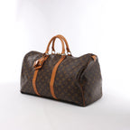 Bolso de viaje Louis Vuitton Keepall Bandoulière 50 Monogram Canvas en marrón M41416