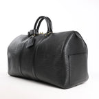 Louis Vuitton Keepall 50 Epi Leather Travel Bag in Black M42962