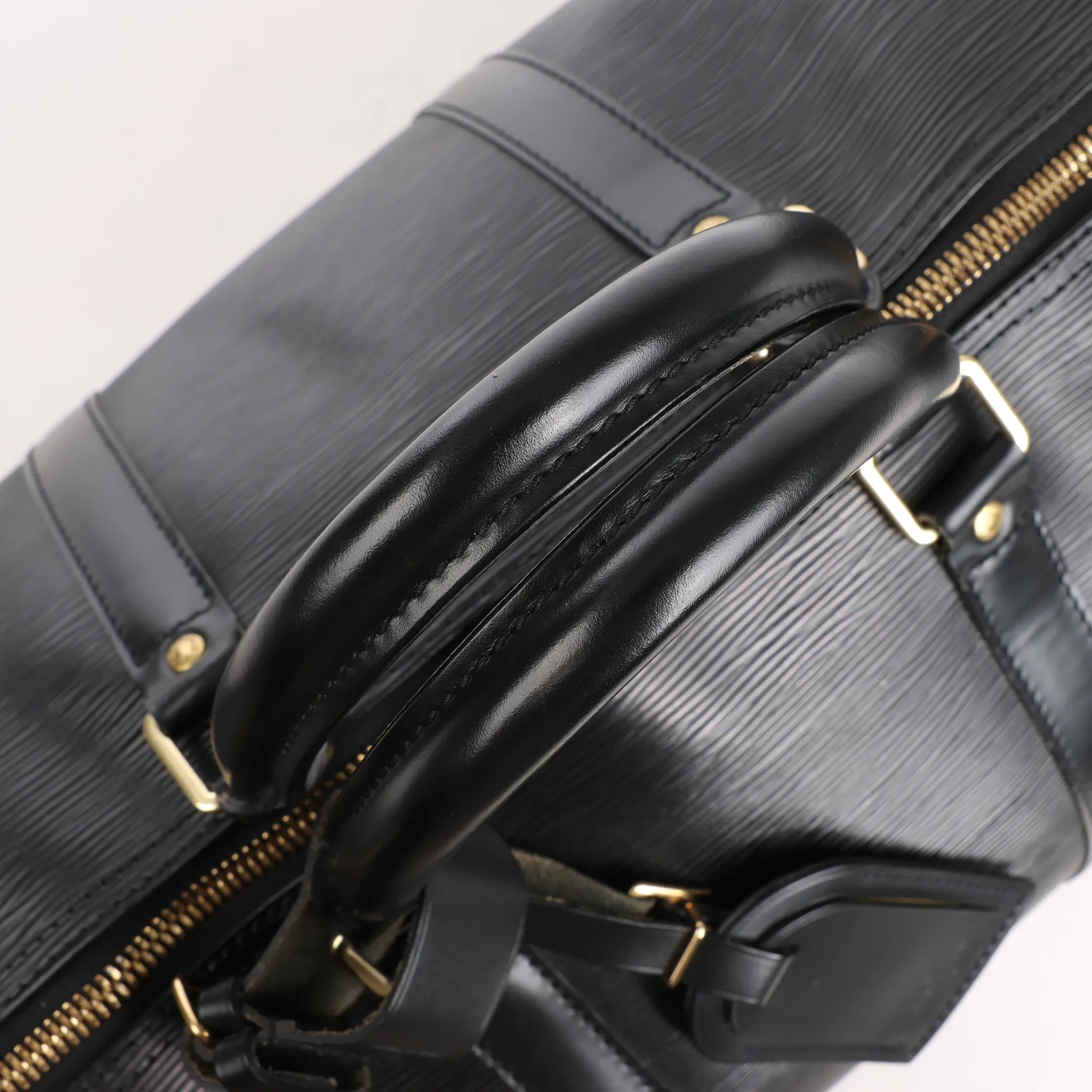 Louis Vuitton Keepall 50 Epi Leather Travel Bag in Black M42962