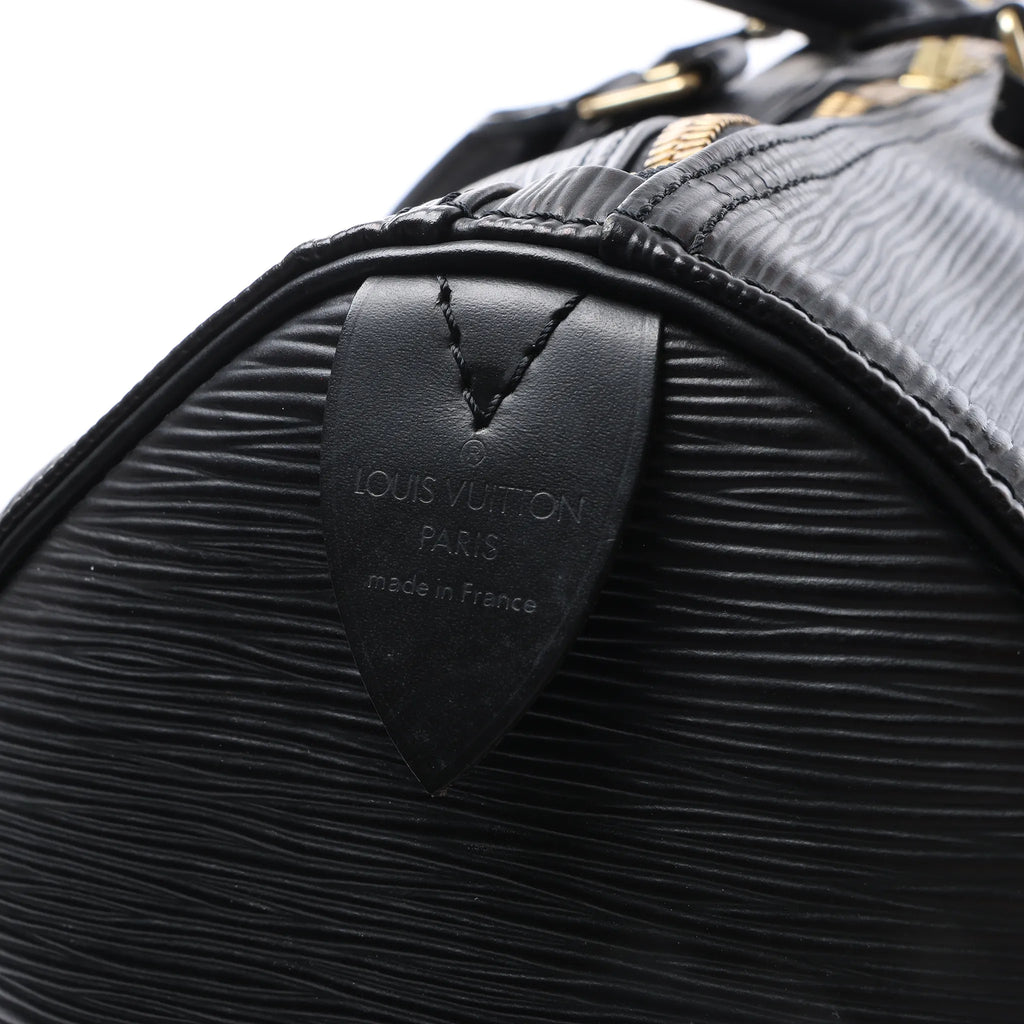 Louis Vuitton Keepall 50 Epi Leather Travel Bag in Black M42962