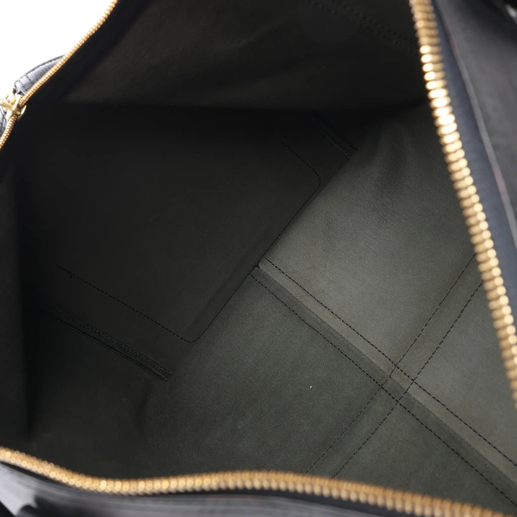 Louis Vuitton Keepall 50 Epi Leather Travel Bag in Black M42962