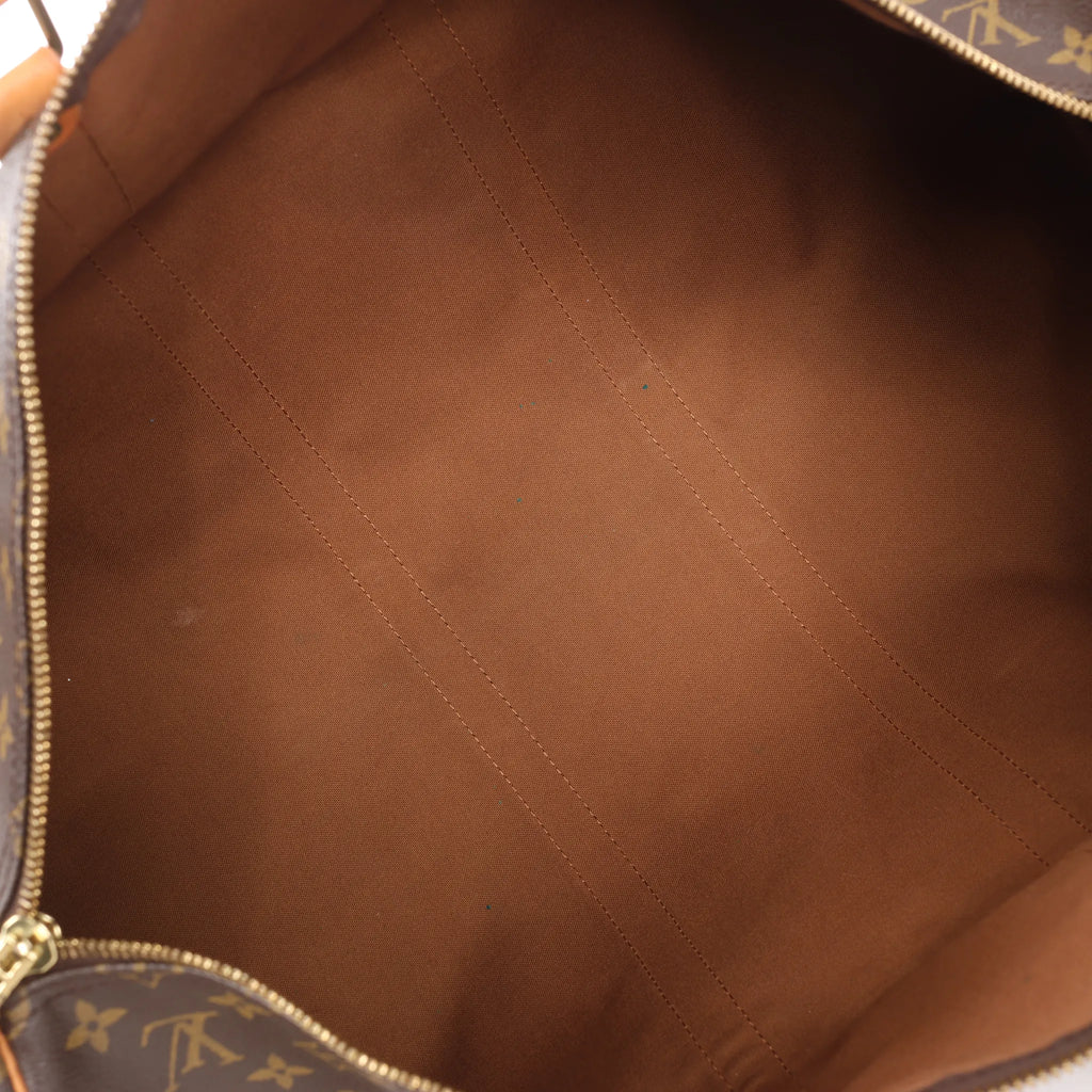 Louis Vuitton Keepall 55 Monogram Canvas Travel Bag in Brown M41424