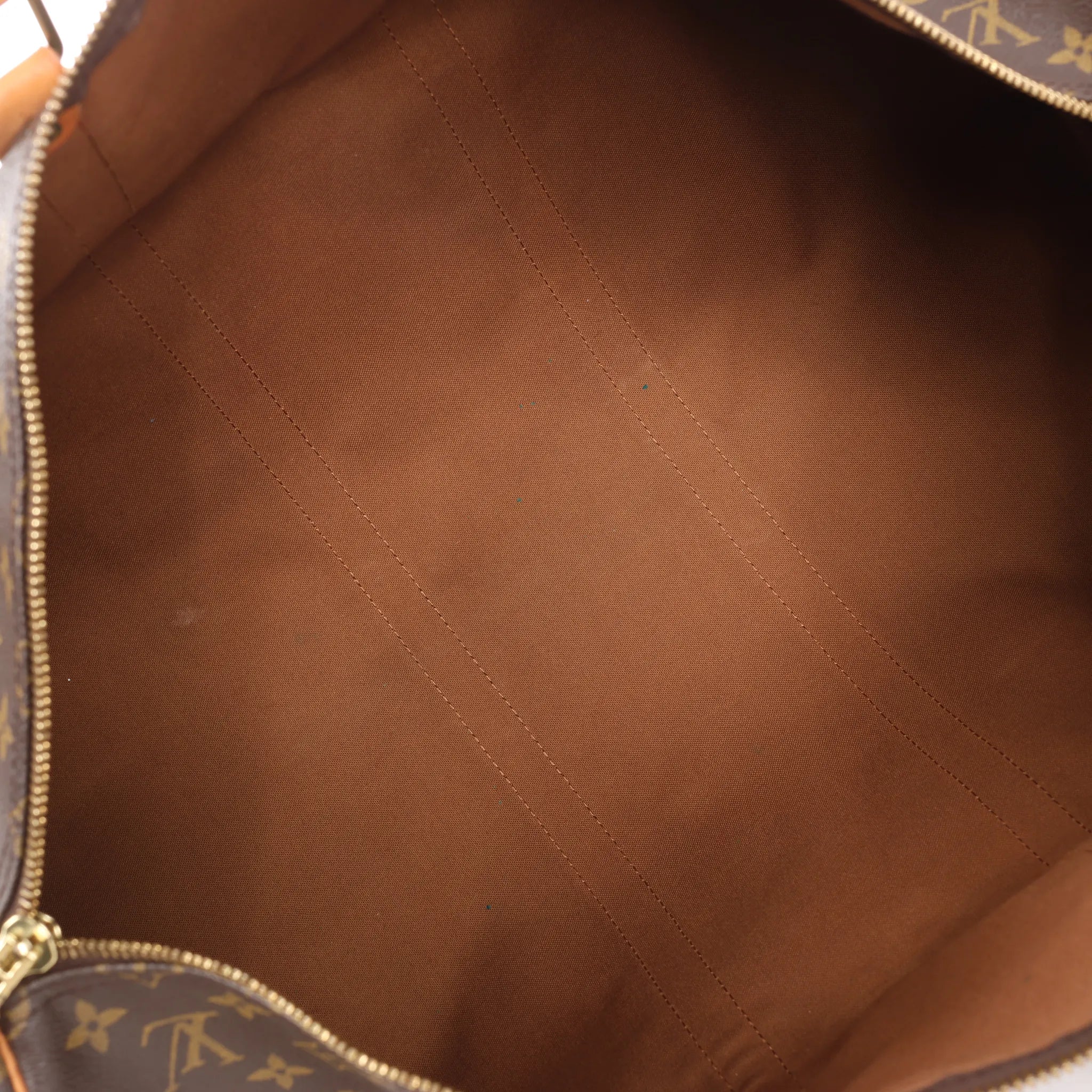 Louis Vuitton Keepall 55 Monogram Canvas Travel Bag in Brown M41424
