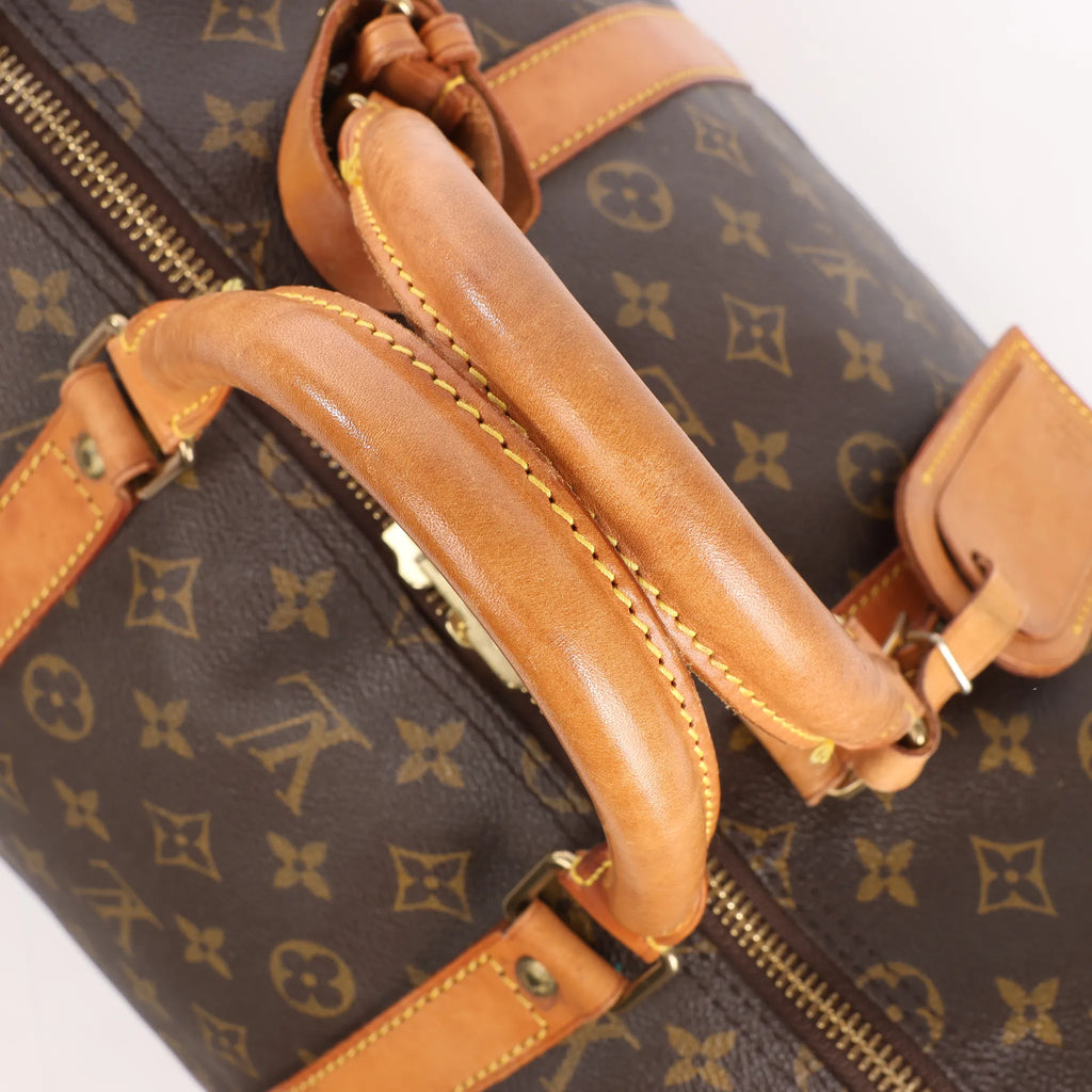 Louis Vuitton Keepall 55 Monogram Canvas Travel Bag in Brown M41424