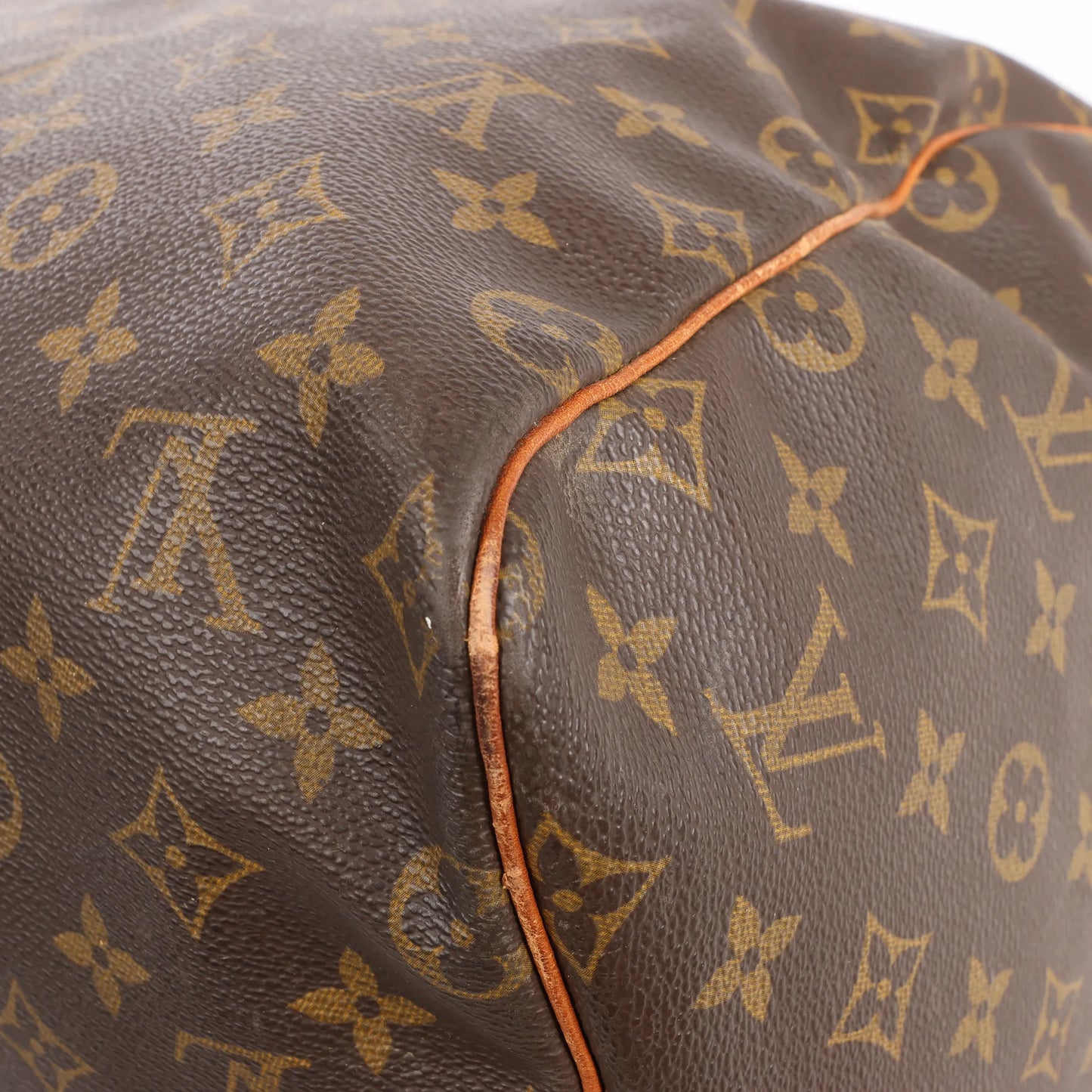 Louis Vuitton Keepall 55 Monogram Canvas Travel Bag in Brown
