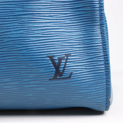 Louis Vuitton Epi Leather Keepall 55 Travel Bag in Blue M42955
