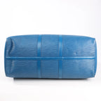 Louis Vuitton Epi Leather Keepall 55 Travel Bag in Blue M42955